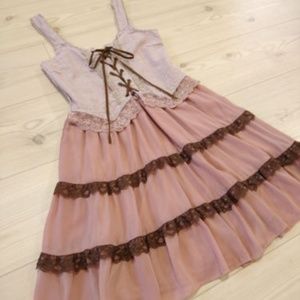 Axes Femme Lace up Dress